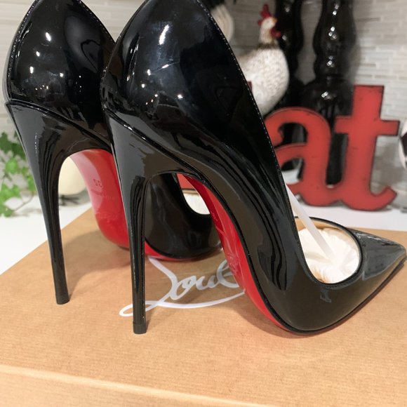 Christian Louboutin So Kate Embossed 100mm Pointy Toe Red  CHRISTIAN LOUBOUTIN So Kate 120mm Patent Pointed-Toe Red Sole Pump